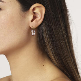 订购8周到｜Dyrberg Kern-Barita-玫瑰色 耳环［丹麦设计师］