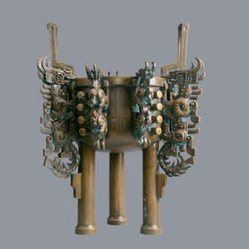 宇达青铜创意艺术品《中华世纪鼎》鼎 摆件 高60cm