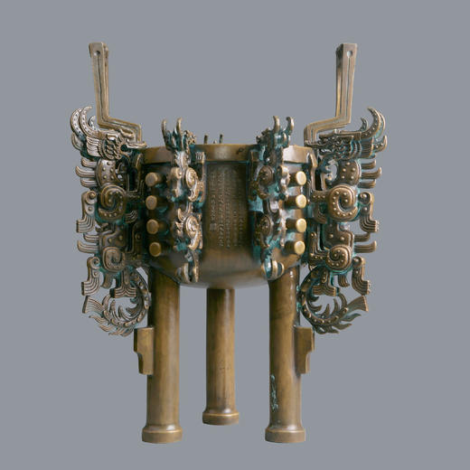 宇达青铜创意艺术品《中华世纪鼎》鼎 摆件 高60cm 商品图0