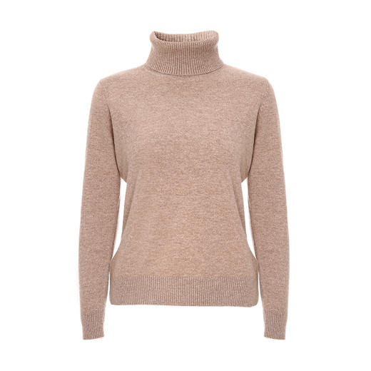 EITIE爱特爱秋季新款显瘦宽松舒适高领保暖纯羊毛套头针织衫C2101810 商品图9