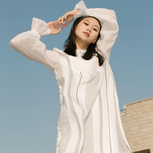 谜底连衣裙2021秋季新款高端系列两件套宽松蕾丝长裙213GL1772 商品图2