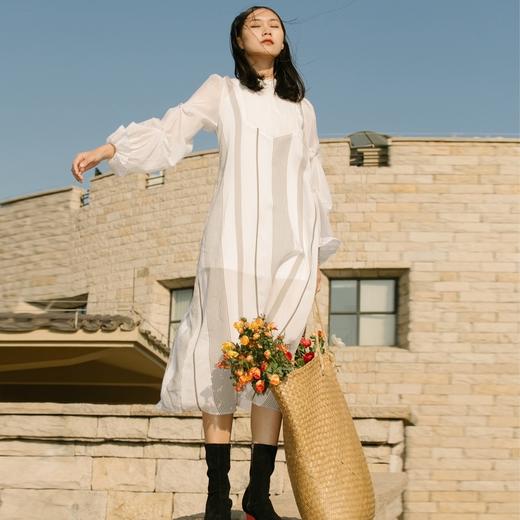 谜底连衣裙2021秋季新款高端系列两件套宽松蕾丝长裙213GL1772 商品图0