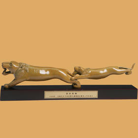 宇达青铜全铜摆件《奔扑双狮》仿复制国礼 家居 装饰 工艺礼品 摆件