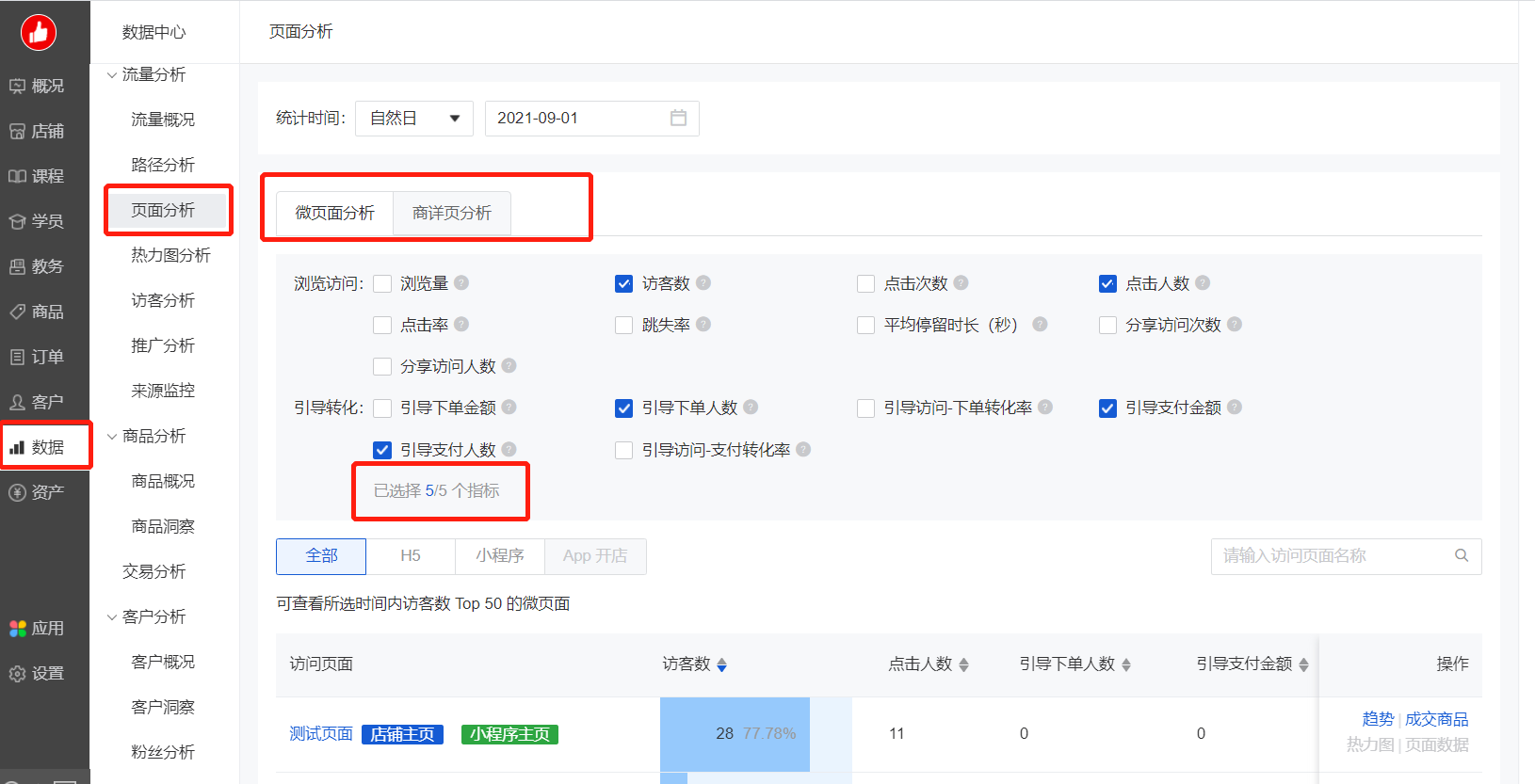页面分析使用教程- 帮助中心- 有赞