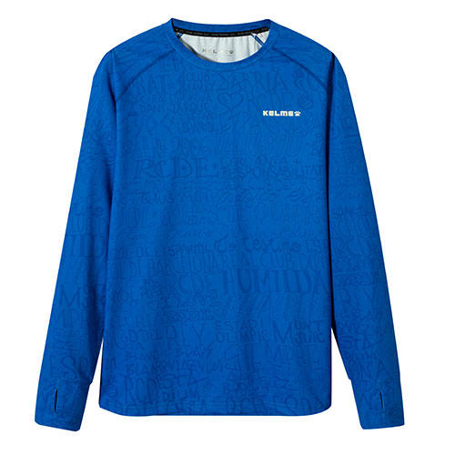 KELME卡尔美男子运动休闲长袖T恤春秋款圆领字母套头卫衣 商品图0