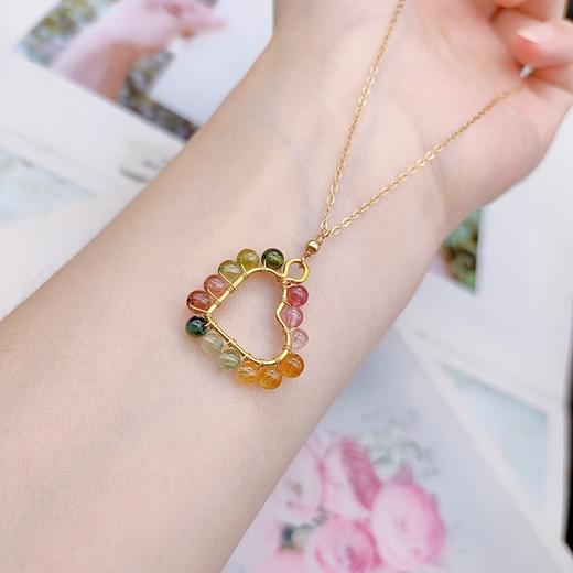 碧玺心形项链 商品图2