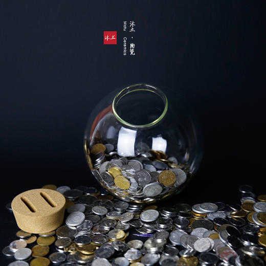 原创设计经典“福猪”清透玻璃存钱罐 商品图2