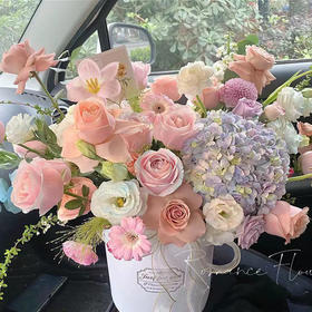 莞尔 绣球抱抱桶