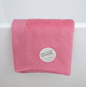 日本那须藤唯美素色无捻粉色方巾