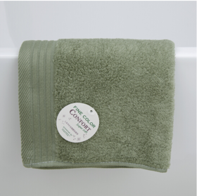 日本那须藤唯美素色无捻橄榄绿方巾