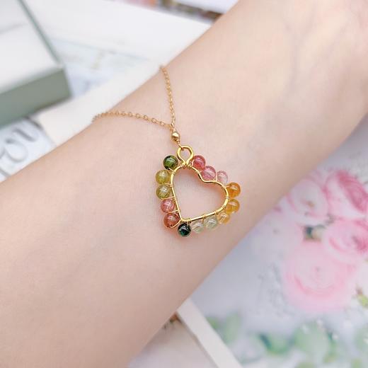 碧玺心形项链 商品图3