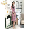 乔万尼秋装修身气质显瘦印花七分袖欧货连衣裙女中长款EN3E418 商品缩略图1