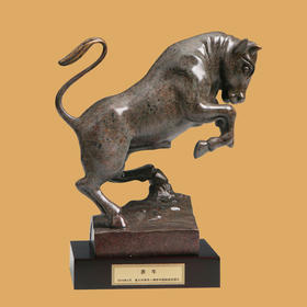 宇达青铜全铜摆件《奔牛》仿复制国礼 家居 装饰 工艺礼品 摆件