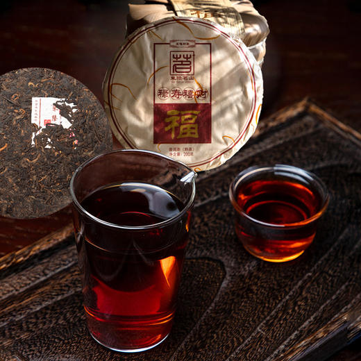 【秒杀】普洱熟茶 古树茶 2015年勐海大树料 正宗勐海味福茶 【包邮送茶针】 商品图0