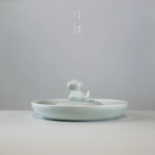原创轻奢萌狗聚宝盆陶瓷收纳盘 商品图3