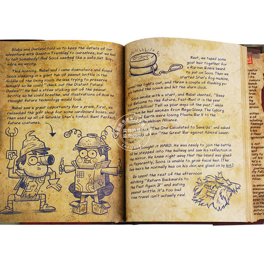 现货 怪诞小镇 迪普日记 3 英文原版 Gravity Falls: Journal 3 解密日志 精装 彩页 收藏 Alex Hirsch迪士尼出品动画 Disney 商品图3