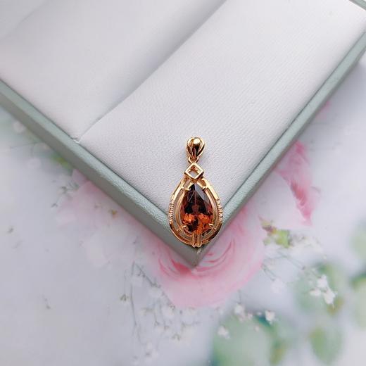 18K镶嵌碧玺吊坠 商品图1