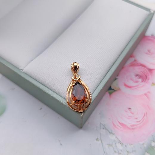 18K镶嵌碧玺吊坠 商品图0