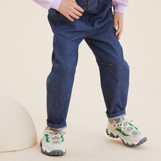 谜底童装21秋新款长款背带裤可爱舒适儿童休闲背带裤213KK2209 商品图0