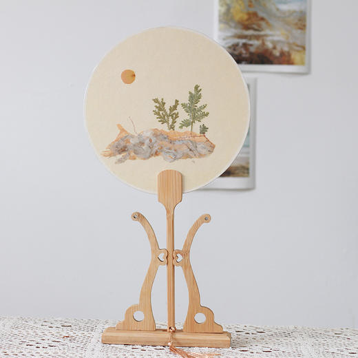 押花团扇-月桂 商品图0