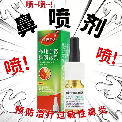 KJ 雷诺考特(布地奈德鼻喷雾剂)   32ug/喷*120喷 商品图0