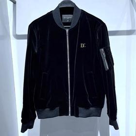 B1BCB3205 太平鸟男装2021年秋季新款夹克外套男士休闲宽松丝绒潮