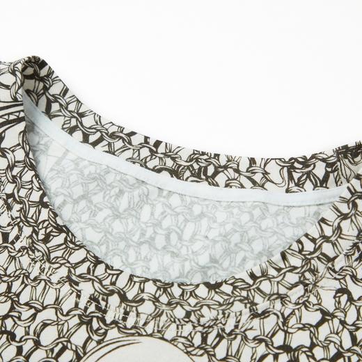 谜底2021秋季新款飞行器印花合体圆领长袖打底T恤外穿213MT1692 商品图3