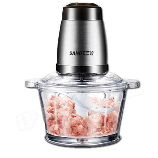 电动不锈钢绞肉机、搅蒜机、绞菜一机多用，带2副刀头，包邮！（拉面团采购） 商品图0