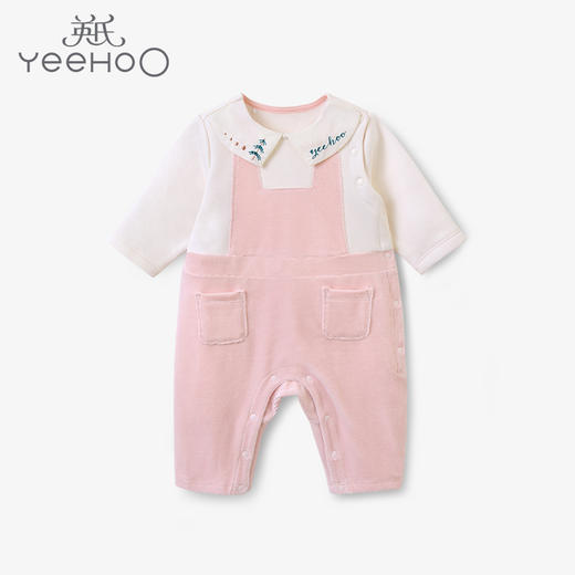 英氏-童衣类（秋）E1英针长蛤, 银牡丹粉, 80CM 商品图0