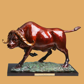 宇达青铜全铜摆件《劲牛》仿复制国礼 家居 装饰 工艺礼品 摆件