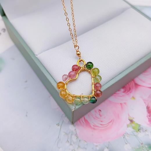 碧玺心形项链 商品图0