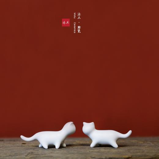 原创经典萌猫“漫步”系列陶瓷摆件礼物【下单赠价值29.9元炫彩杯】 商品图0