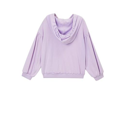 谜底童装H型中款T恤舒适连帽卫衣落肩泡泡袖可爱上衣213KT2257 商品图4