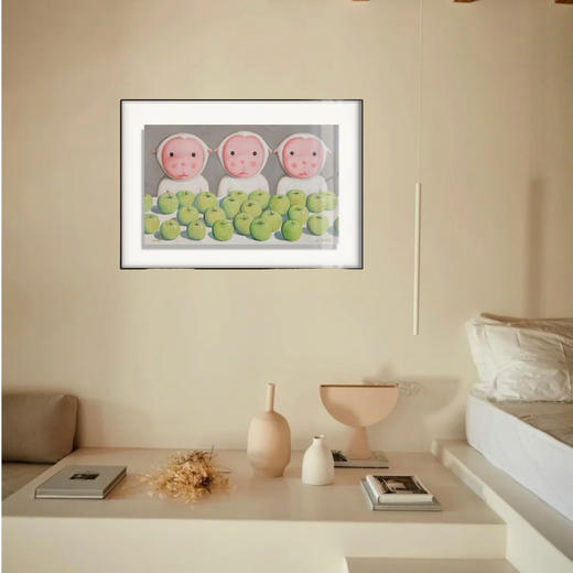 杨媛媛版画《三羊开泰》99版 商品图2