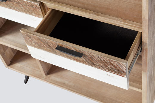 NS家居nsfurniture家居客厅进口HAVN系列实木书柜/装饰柜NSCB-HAVN L02 商品图4