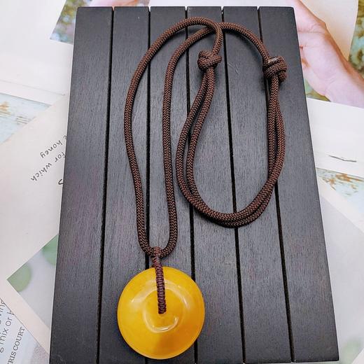 蜜蜡平安扣项链 商品图0