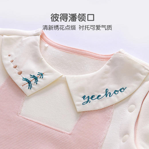 英氏-童衣类（秋）E1英针长蛤, 银牡丹粉, 80CM 商品图1