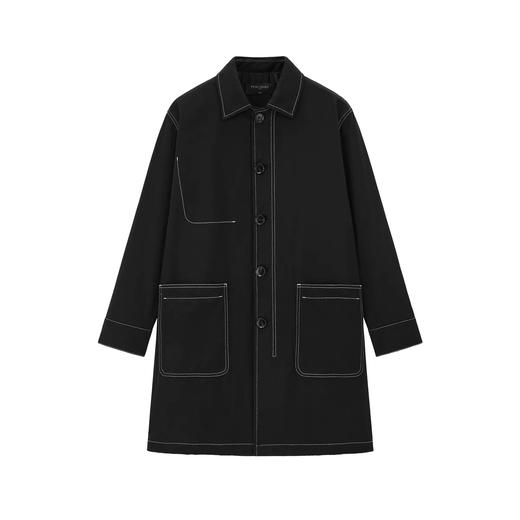 太平鸟男装 2021年秋季新款中长款风衣外套B1BEB3215 商品图0