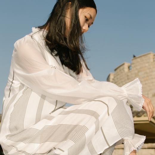 谜底连衣裙2021秋季新款高端系列两件套宽松蕾丝长裙213GL1772 商品图3