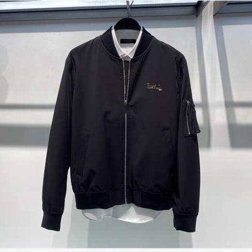 太平鸟2021秋季新款黑色刺绣棒球服宽松青年夹克外套潮男 b1bcb3103 商品图3
