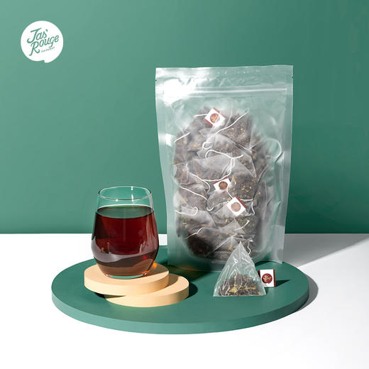 【Jasrouge茶】  糯香普洱茶 调味茶（盒装三角茶） 茗茶 4g/包*30包/袋*2袋/盒 商品图1