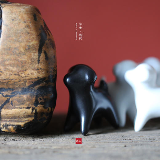 原创经典“古宁”狗系列陶瓷摆件礼物【下单赠价值29.9元炫彩杯】 商品图3