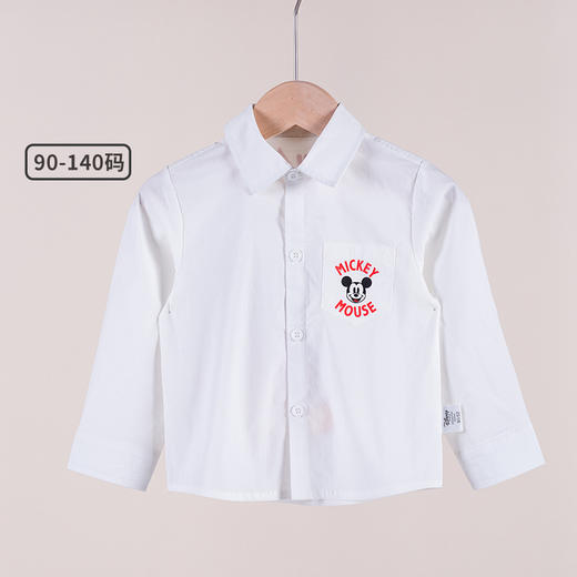 迪士尼男童儿童春秋帅气潮长袖衬衫翻领polo衫 商品图8