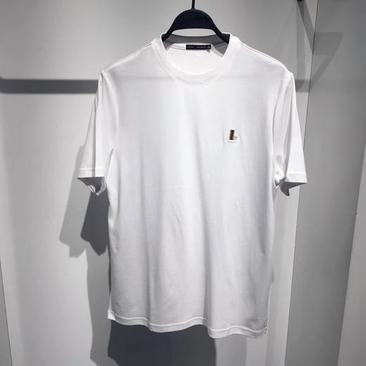 B1DAB3115太平鸟白色T恤2021秋季男装新款宽松全棉休闲青年体恤潮 商品图0