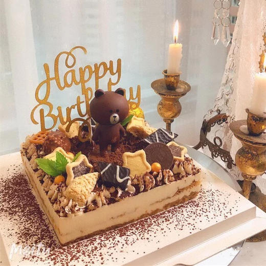 【布朗熊熊提拉米苏】进口慕斯奶油蛋糕-热卖款叮当CAKE生日蛋糕 商品图0