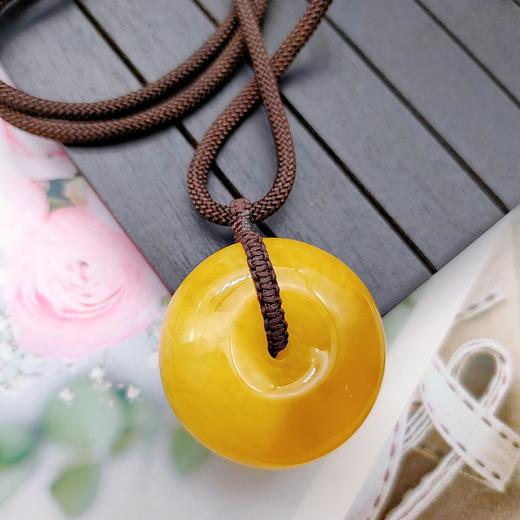 蜜蜡平安扣项链 商品图2