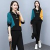 YHSS194569新款时尚气质休闲撞色卫衣运动裤两件套 商品缩略图1