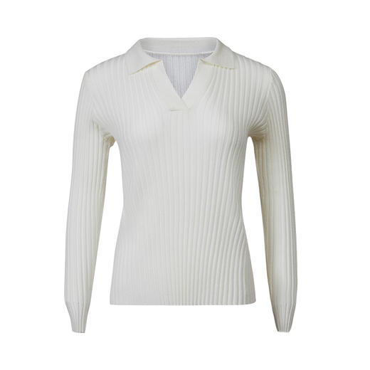 VIMAGE纬漫纪秋季新款款时尚百搭纯色V领针织衫女上衣套头V1601214 商品图12