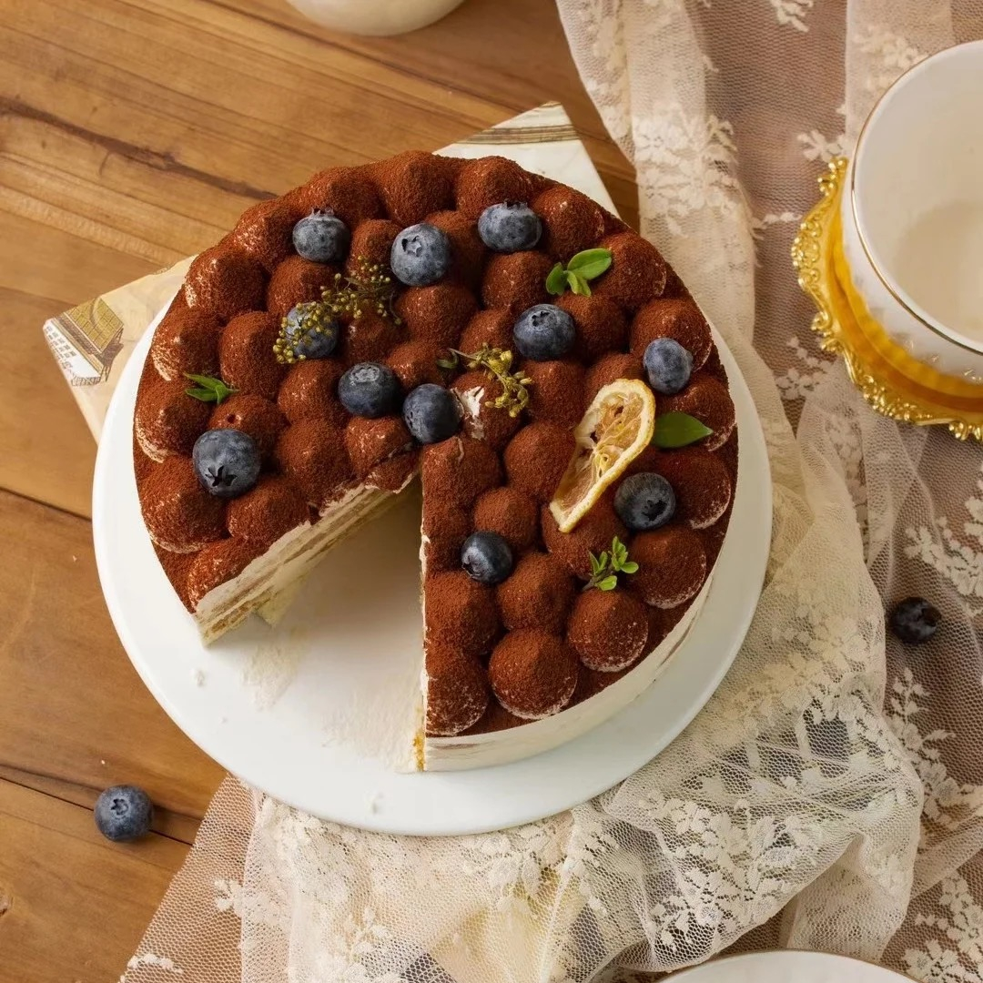 【蓝莓提拉米苏】进口慕斯奶油蛋糕-热卖款叮当CAKE生日蛋糕