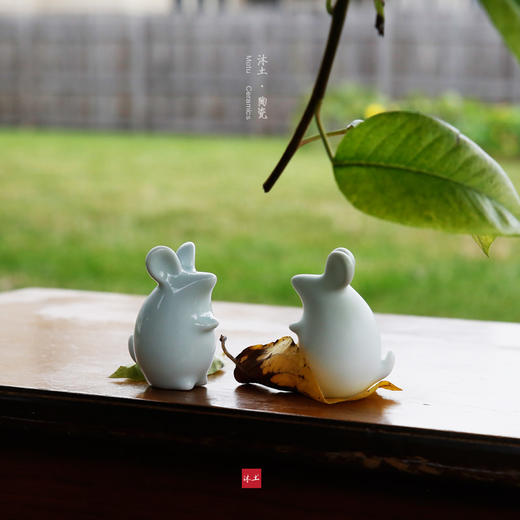 原创可爱萌鼠“祈”系列陶瓷礼物摆件【下单赠价值29.9元炫彩杯】 商品图3